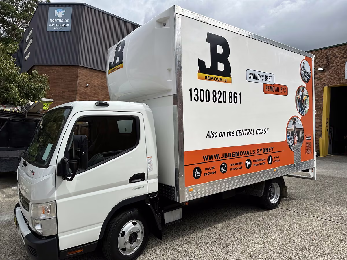 A real JB Removals branded pantech truck