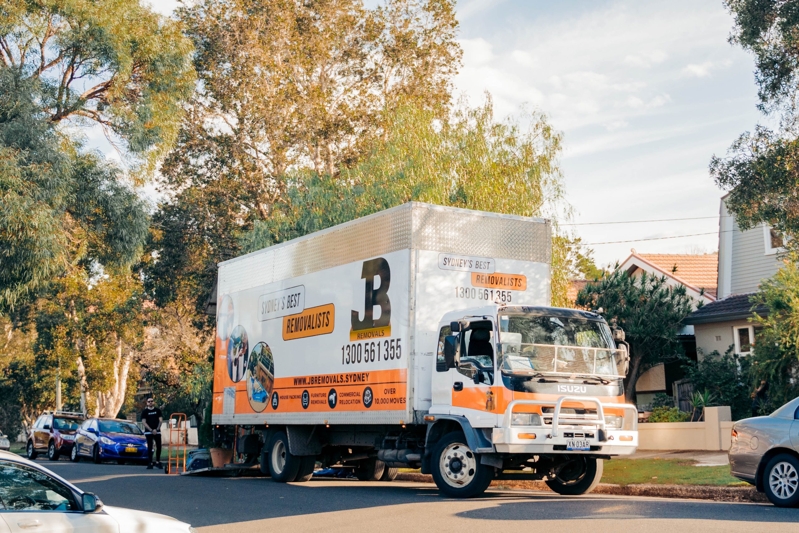 JB Removals truck and moving team in Sydney