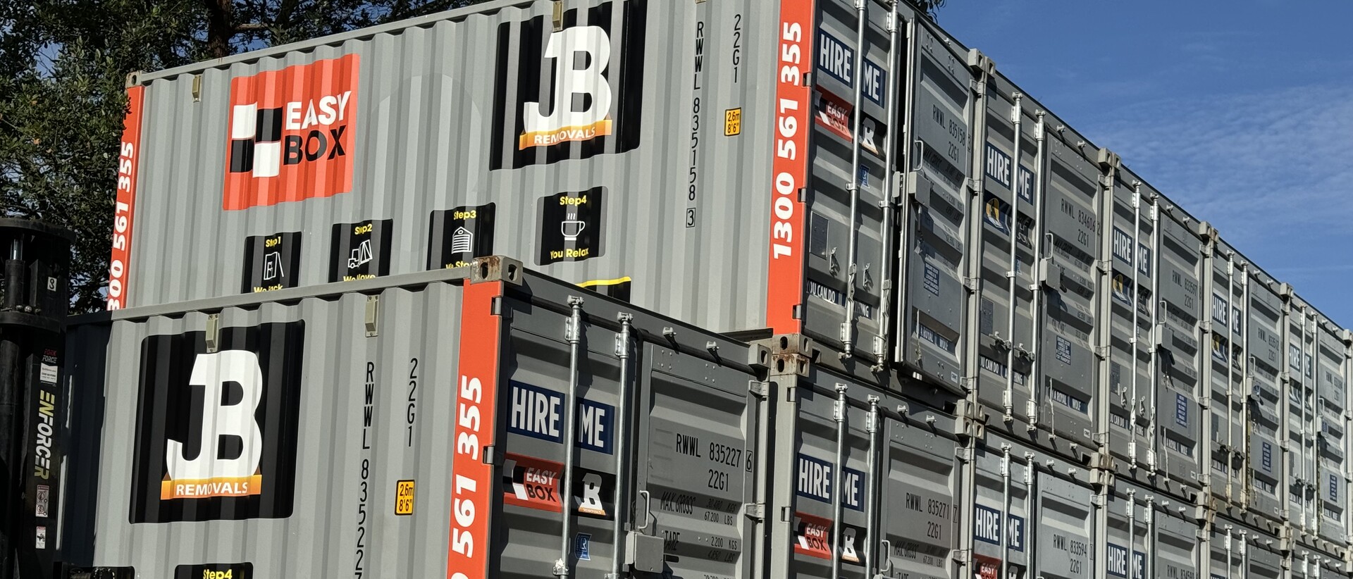 JB Removals EasyBox mobile storage containers in Sydney
