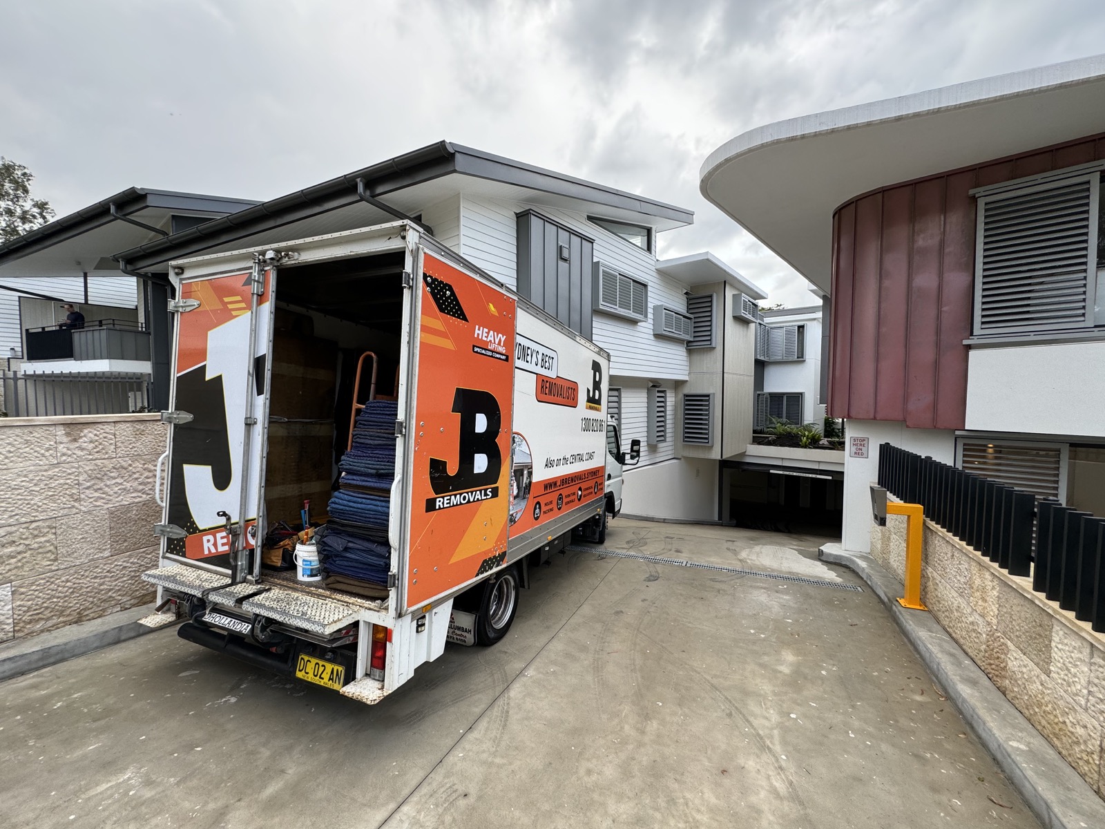 JB Removals truck prepared for a residential move in Sydney