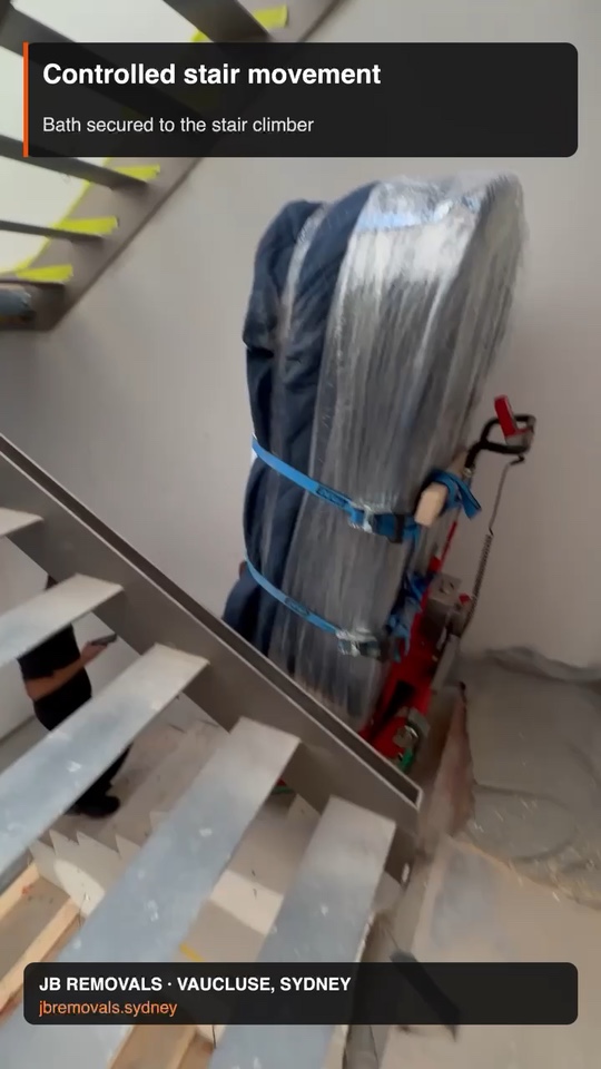 Freestanding Bath Stair Climber Move in Vaucluse, Sydney